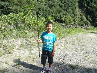 椎葉村で　アユ釣りに挑戦