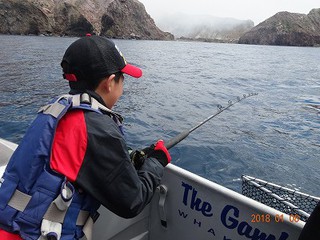 ニュージーランド４日目　ホワイトアイランドで魚釣り