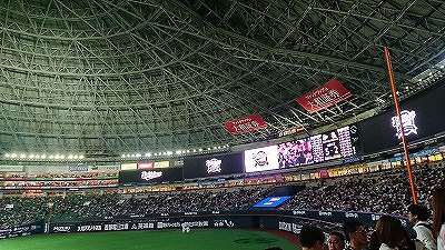 福岡ドーム　野球観戦