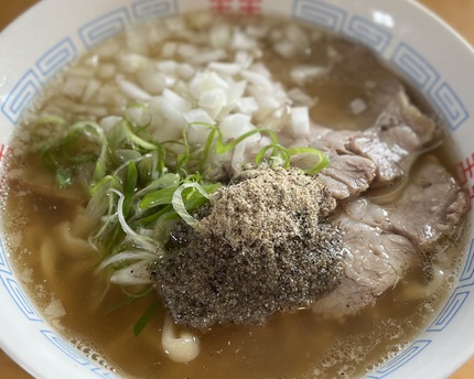 宮古島 川満食堂のランチメニュー「煮干しそば」いただきました！