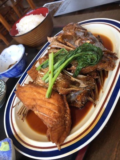 タマンあら煮定食【海鮮食堂 味華（あじけー）】うるま市那城平安座