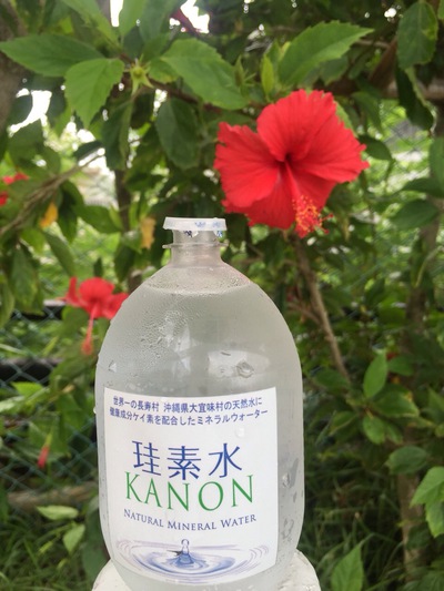 丸型のボトルがお似合いの珪素水