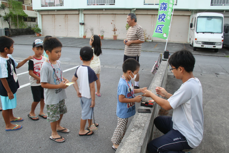 安和パパのラジオ体操日記（8/12 こうのいけ駐車場）