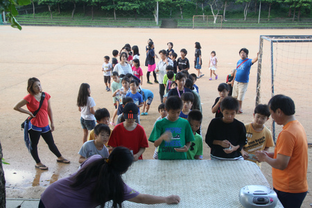 安和パパのラジオ体操日記（7/22 神森小学校運動場）