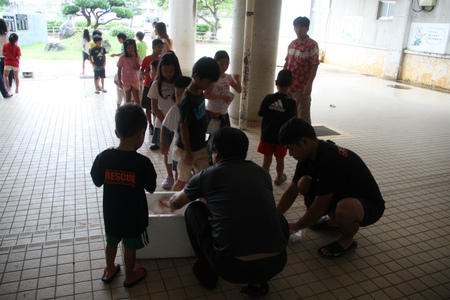 安和パパのラジオ体操日記（8/25 神森小学校運動場）