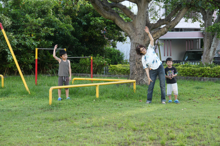 安和パパのラジオ体操日記（7/23 ゆうな公園）