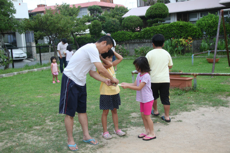 ゆうな公園のラジオ体操（7/28）