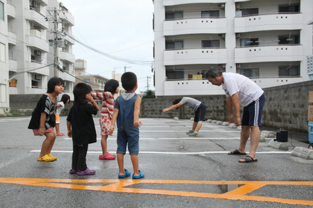 北那覇税務署のラジオ体操（8/25）