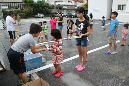 北那覇税務署のラジオ体操（8/25）