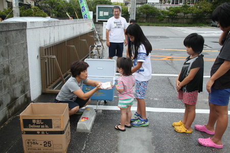 北那覇税務署のラジオ体操（8/25）