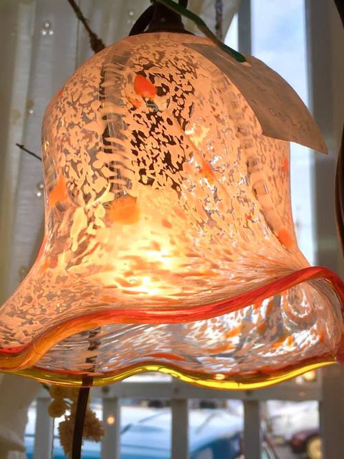 琉球ガラス グルーチッピングのランプが50%OFF！＠第1回ゴーマハウス文化祭！