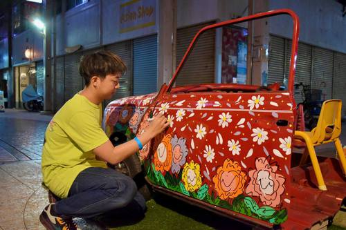 琉球新報にて「沖縄市工芸フェアでアーティストのHAYATO MACHIDAさんがライブペイント」の記事が掲載！