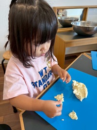 小麦粉粘土遊び　うさぎ