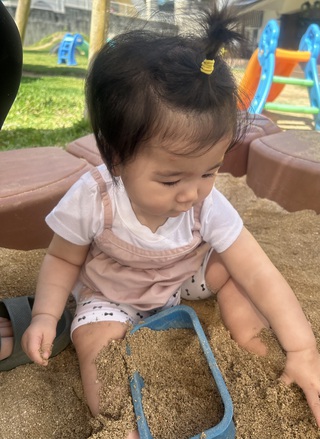 砂場で遊んだよ♫ひよこ