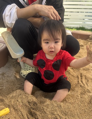 砂場で遊んだよ♫ひよこ