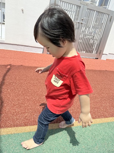 屋上遊び☆うさぎ組