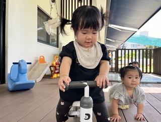 テラス遊び☆ひよこ