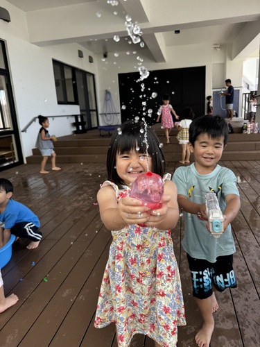 水遊び⭐︎きりん