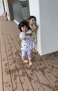 水遊び⭐︎きりん