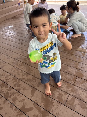 みずあそびたのしい⭐︎ぱんだ⭐︎
