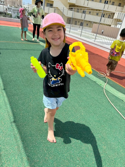 水遊び⭐︎きりん