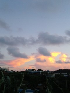今日の空