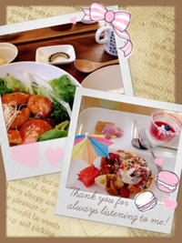 cafeにてランチ❤︎