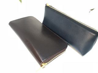 ランドセルリメイクで ラウンドファスナーウォレット ペンケース 沖縄県沖縄市の革工房 K S Factory Handmade Leather Works