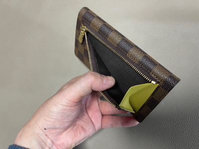 ルイヴィトン　ダミエ（マレ）バッグリメイク　三つ折り財布とiPhoneケース