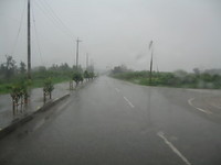 雨のスタート 2006/04/29 09:09:00