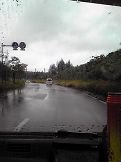 止まらない雨…