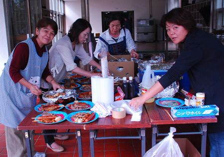 興南ハンド部の新入部員歓迎会