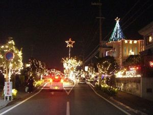 来多舞：妹子のイルミネーションめぐり