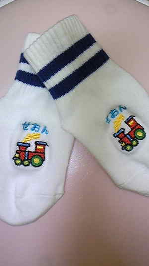 靴下屋那覇メインプレイス店 オーダー刺繍