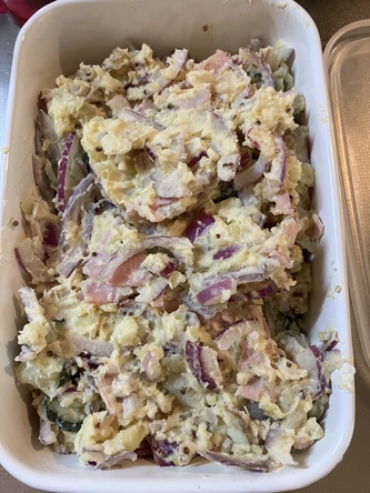 晩ごはん作って散歩に行く