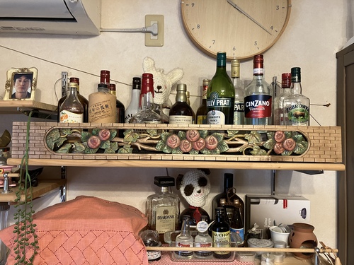 お酒落下防止ボード（手作り）