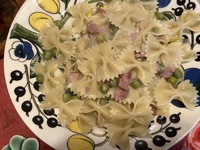 えんどう豆とハムのパスタ 2025/03/13 20:07:25