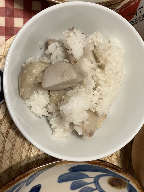 里芋ごはんと夜