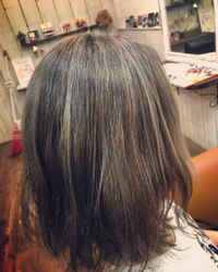 グレージュ×ハイライト&アレンジヘアー♡ 2016/01/21 18:30:08