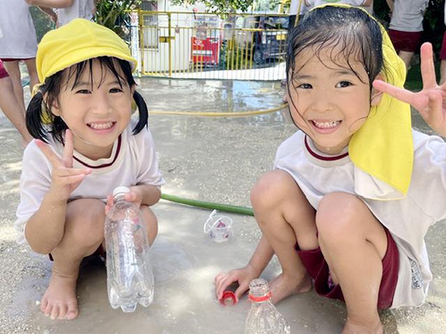 琉球新報ローカルblog:夏だ！ずぶぬれで遊ぶ 礼邦学園