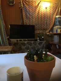 手作りランプ。
