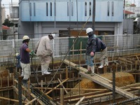 基礎コンクリート打設