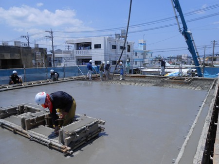 ＯＫＩＮＡＷＡモダン住宅　進捗状況
