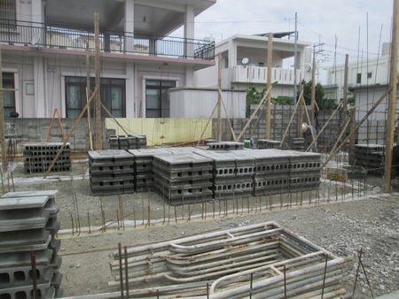 ＯＫＩＮＡＷＡモダン住宅　進捗状況