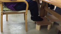 新しい足置き台