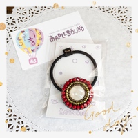 ビーズ刺繍ヘアゴムを発送しました♫ 2023/03/31 17:22:00