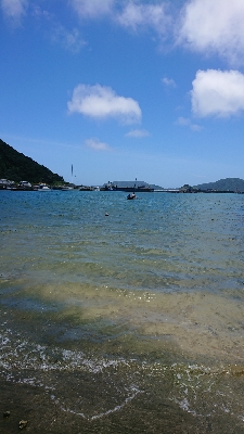 古座間味へ回航