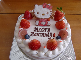 19年の最高 キティ ちゃん 誕生 日 ケーキ 食べ物の写真