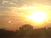 眩しい夕焼け 2015/09/30 18:08:40