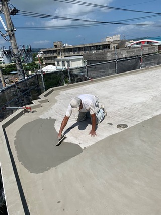 うるま市与那城屋慶名、M様邸、外壁（391㎡）・防水（148㎡）改修・塗装工事5/14着工～7/3完工✨